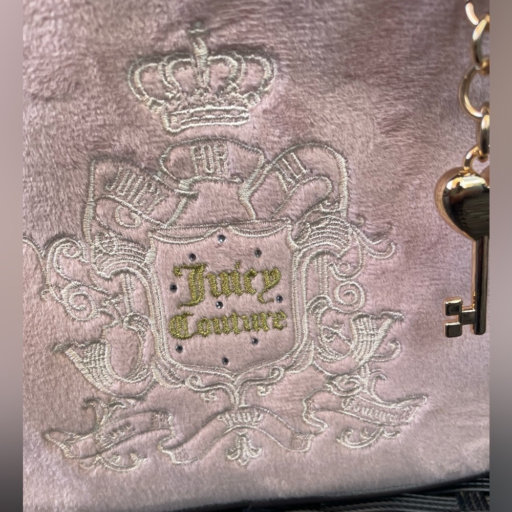 JUICY COUTURE BAG,Juicy Couture Pink Plush Crossbody Bag - Picture 2 of 16